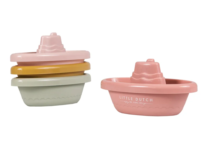 LITTLE DUTCH Loďky do vody Pink 1×1 ks