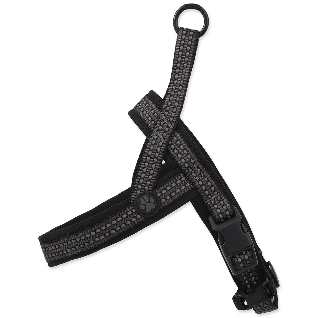 Postroj Active Dog Neoprene S šedý 1,5x45-55cm