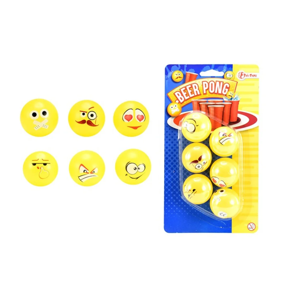 2x Loptičky žlté - Pohárikový ping-pong 6ks-
