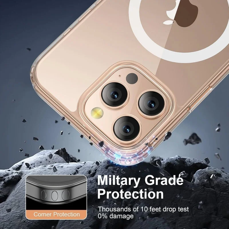 Tech-Protect Flex MagSafe kryt na iPhone 16 Pro, priesvitný