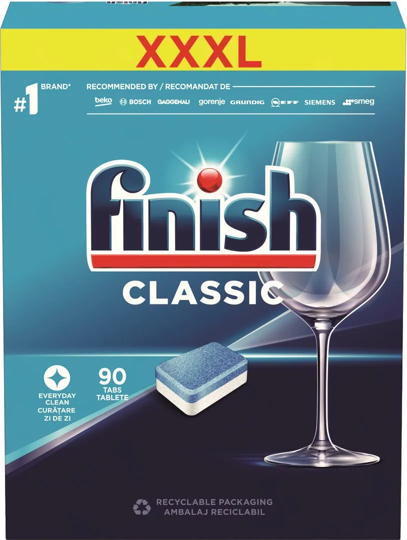 Finish tabs Classic Regular 1×90 ks, tablety do umývačky