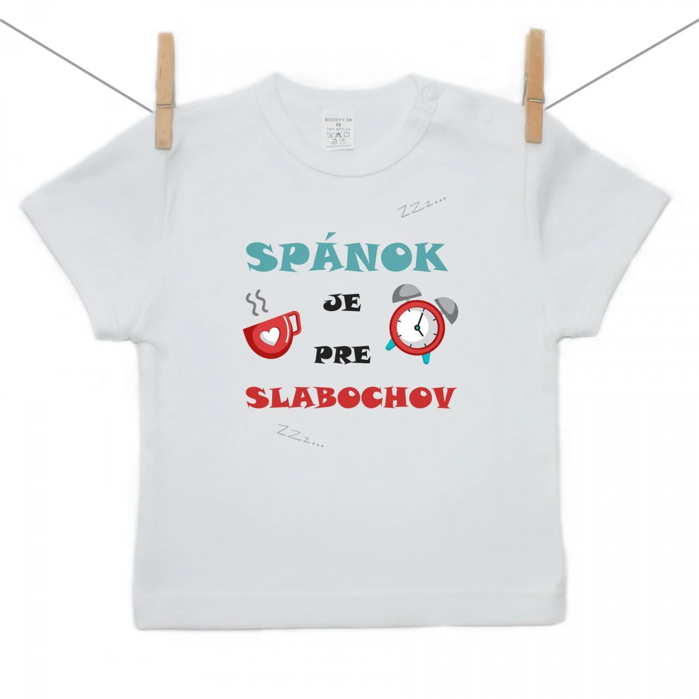 Boodyy Tričko s krátkym rukávom Spánok je pre slabochov Veľkosť: 128