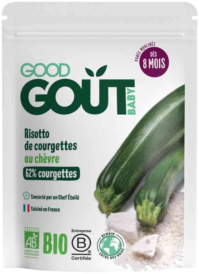 Good Gout BIO Cuketové rizoto s kozím syrom 1×190 g, príkrm cuketové rizoto a kozí syr