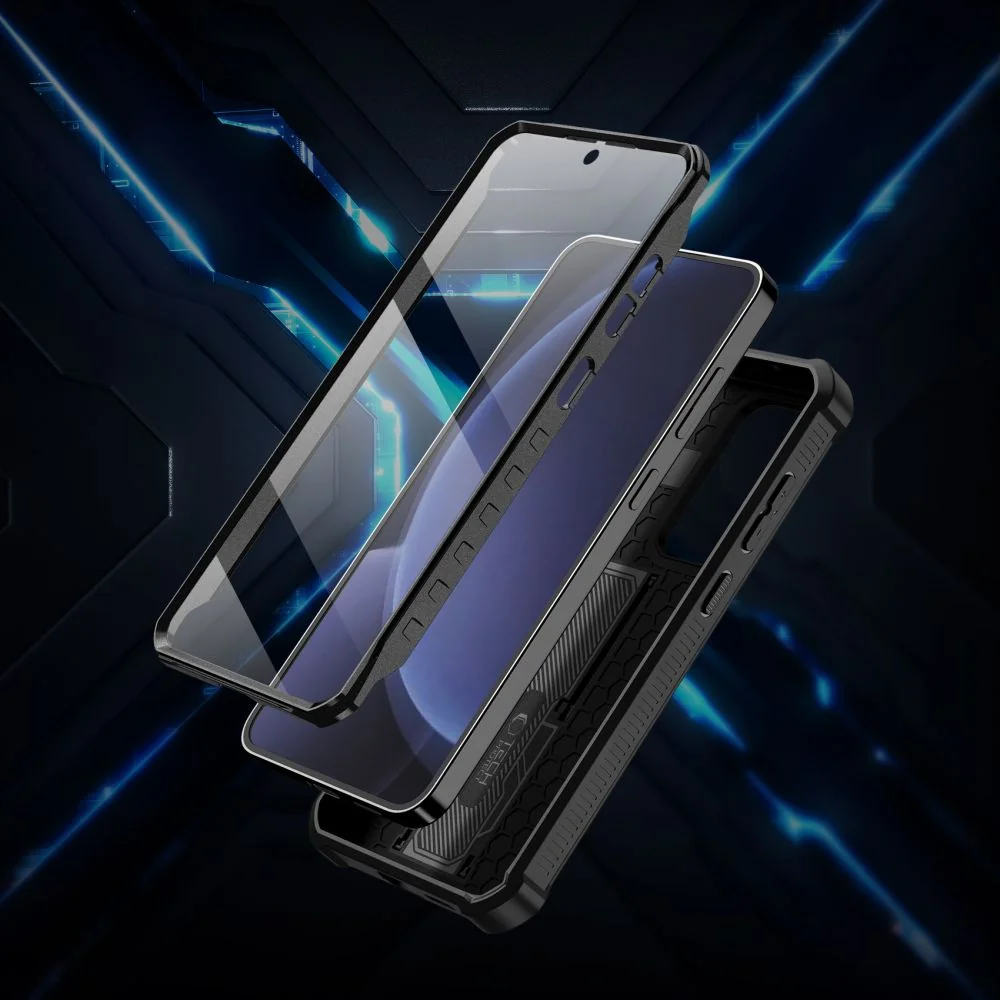 Tech-Protect Kevlar kryt na Samsung Galaxy S25, čierny