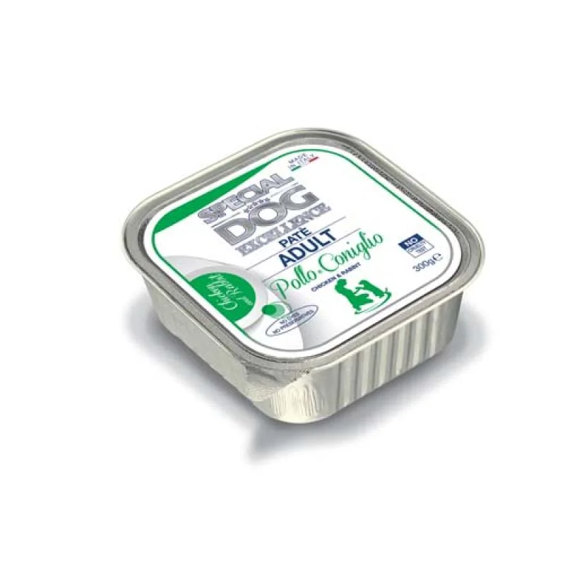 MONGE SPECIAL DOG EXCELLENCE ADULT pate kura & králik 300g vanička