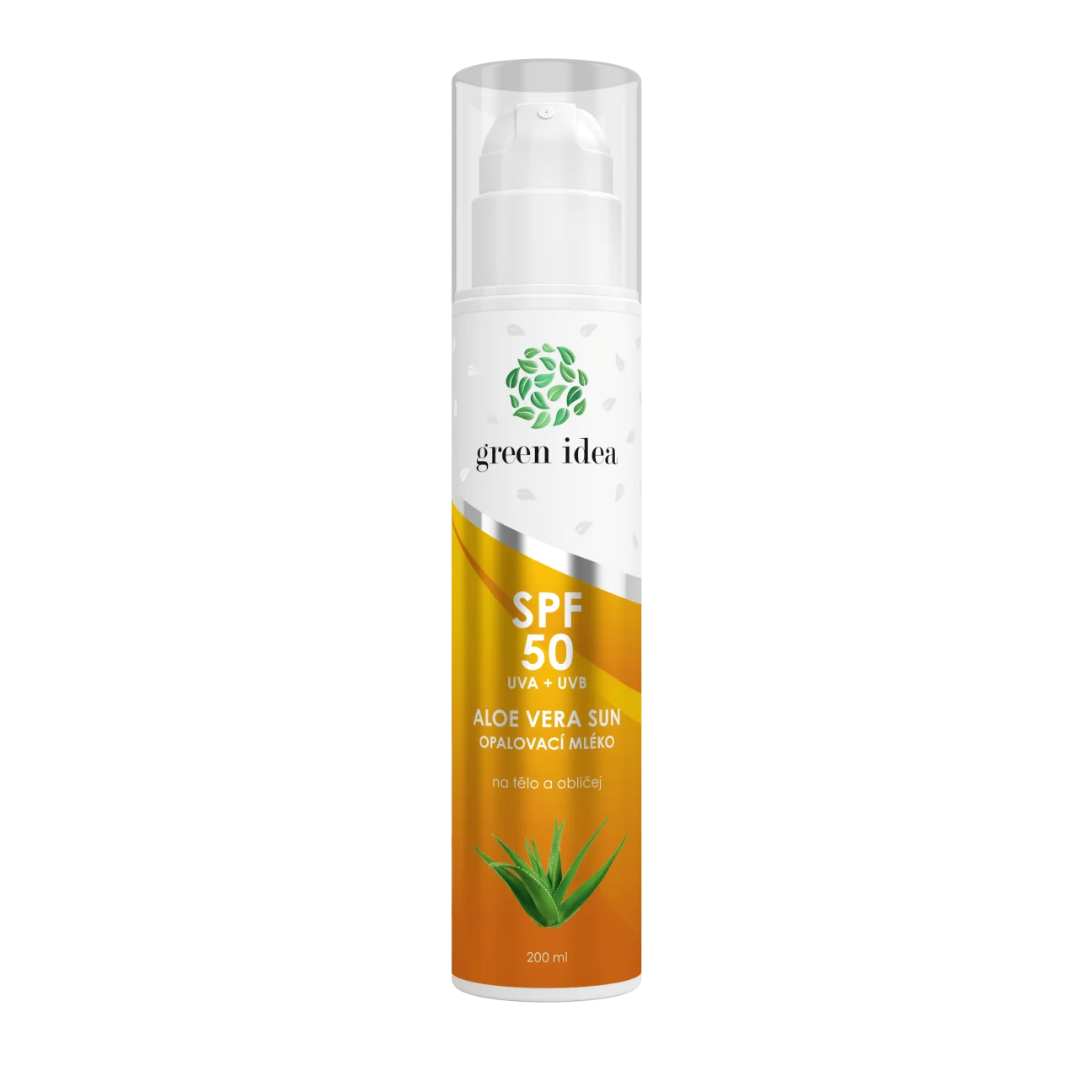 Aloe vera Sun – opaľovacie mlieko SPF 50 – 200 ml – Green idea