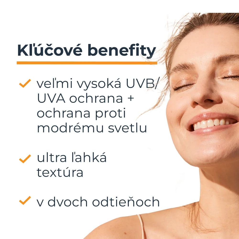 Eucerin SUN Ultra ľahký fluid na tvár HYDRO PROTECT SPF 50+, svetlý 1×50 ml, fluid