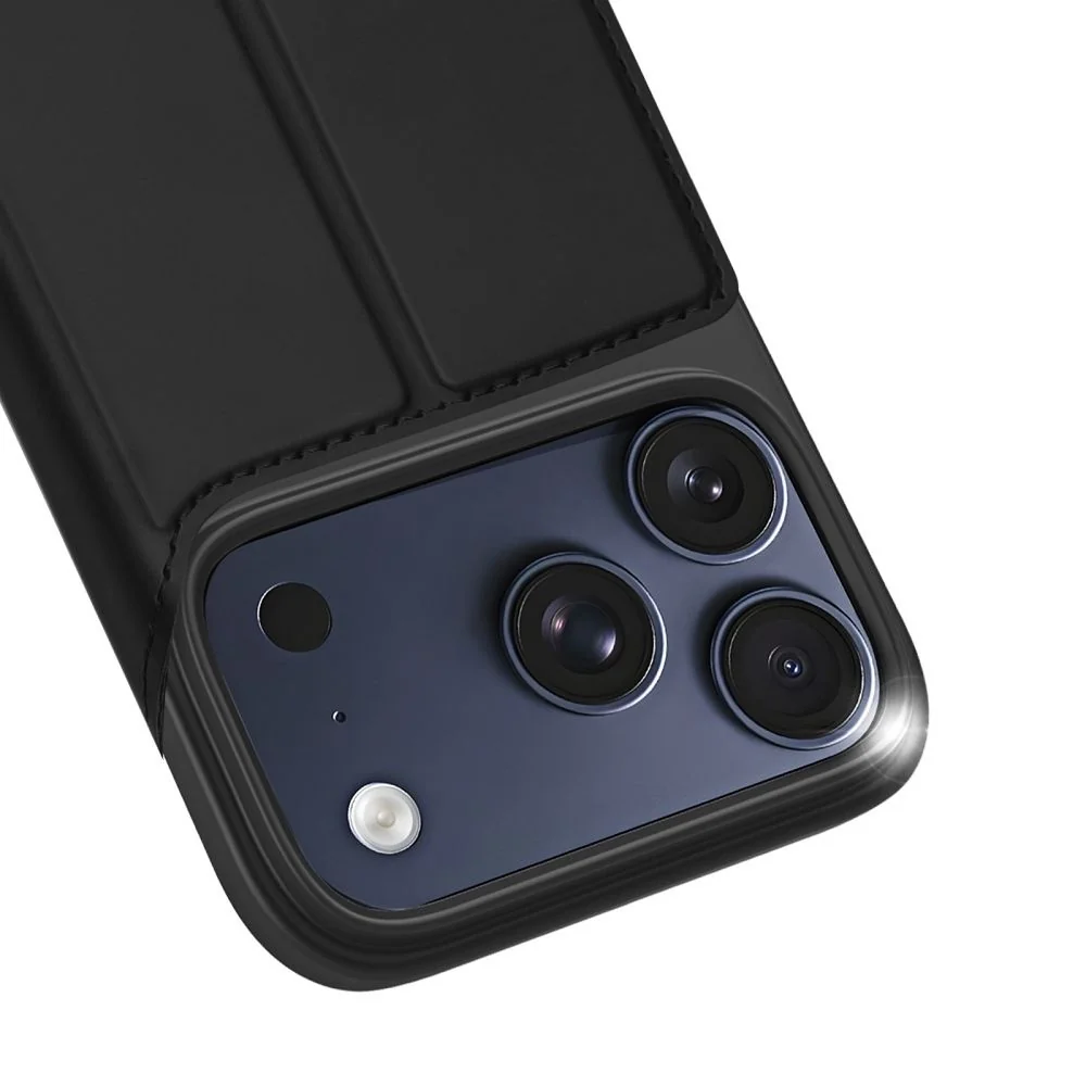 Dux Ducis Skin Pro knižkové puzdro na iPhone 18 Pro / 17 Pro, čierne