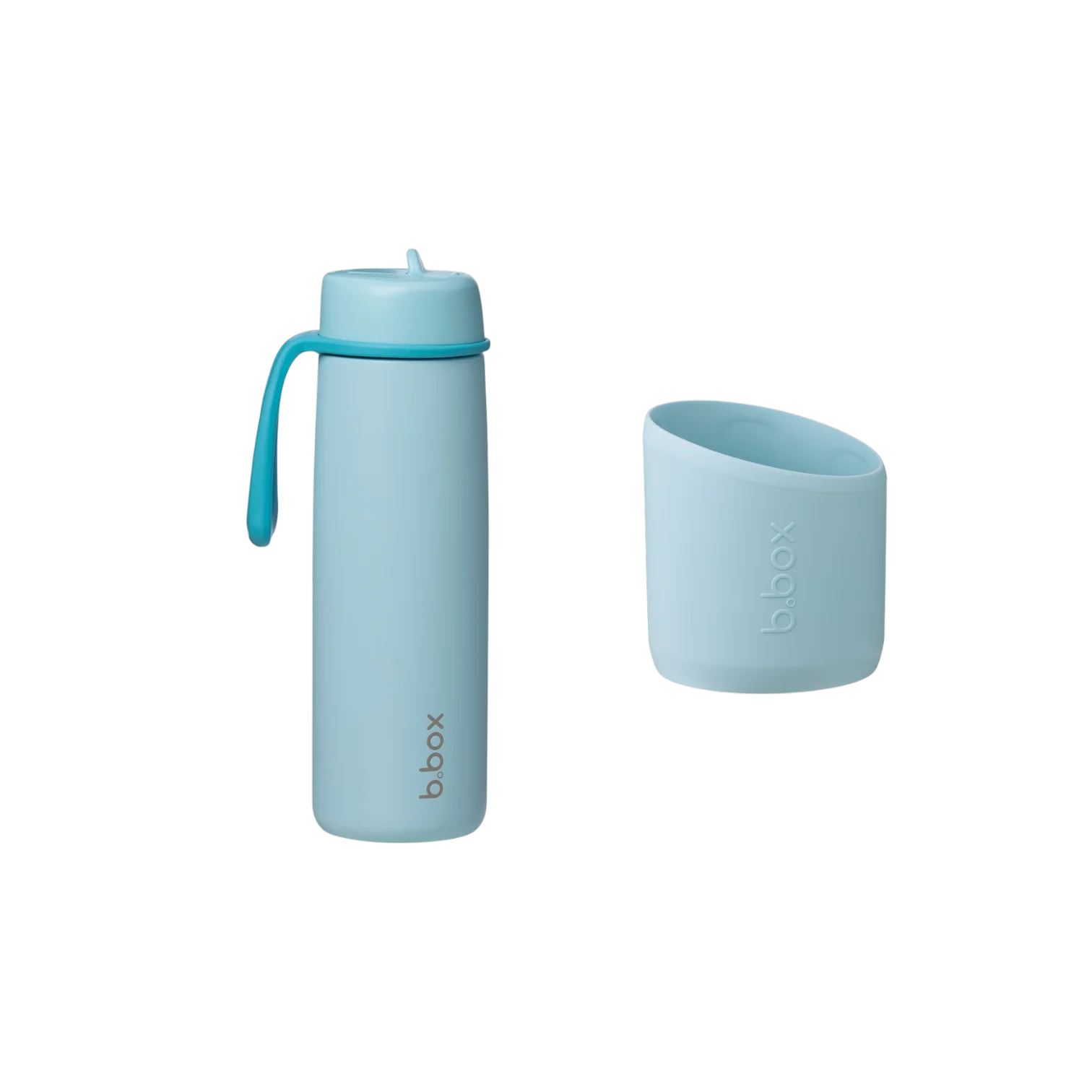 Termofľaša so slamkou 690 ml a chránič lagoon, nerezová oceľ
