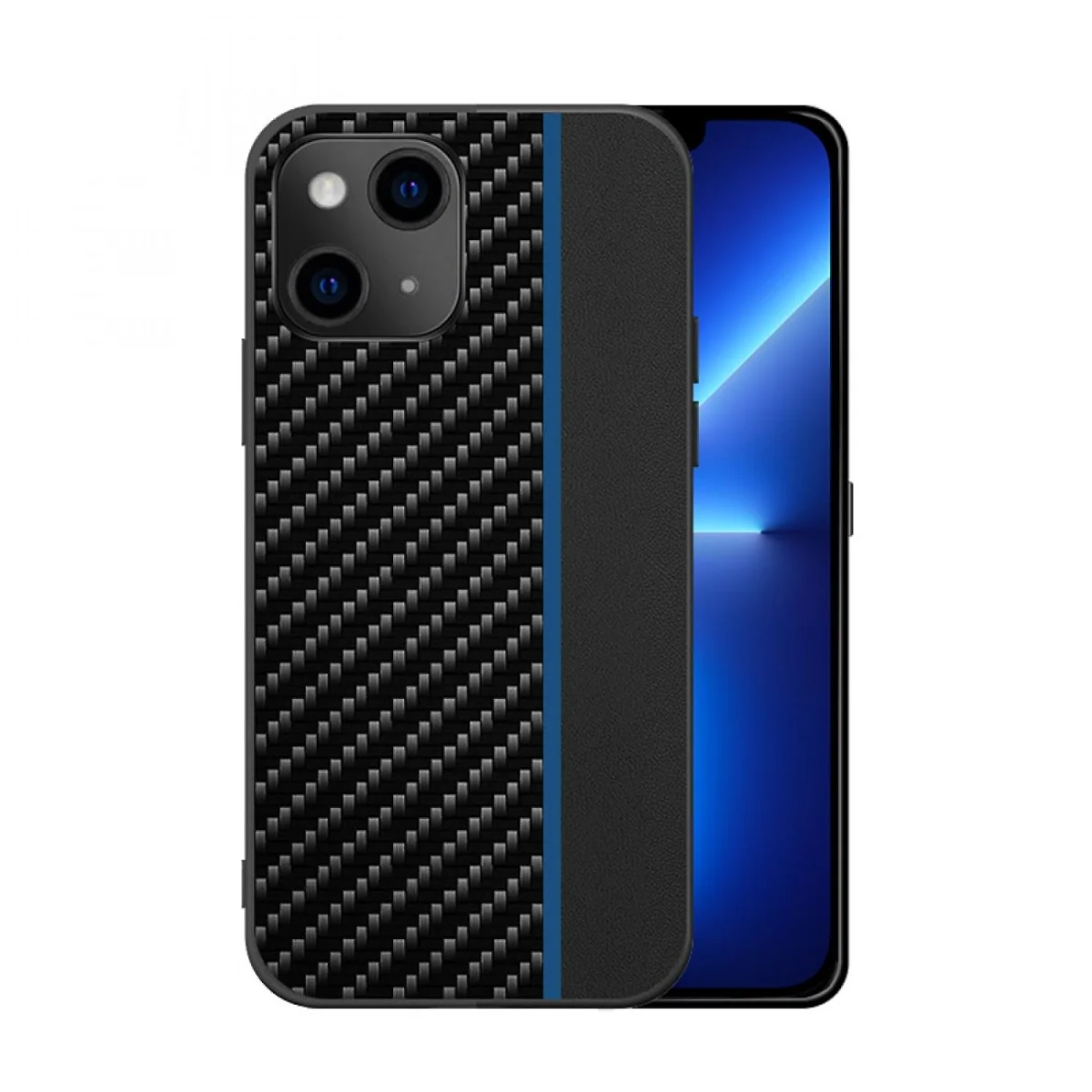 Puzdro Carbon pre Xiaomi Redmi 9A - Modrá