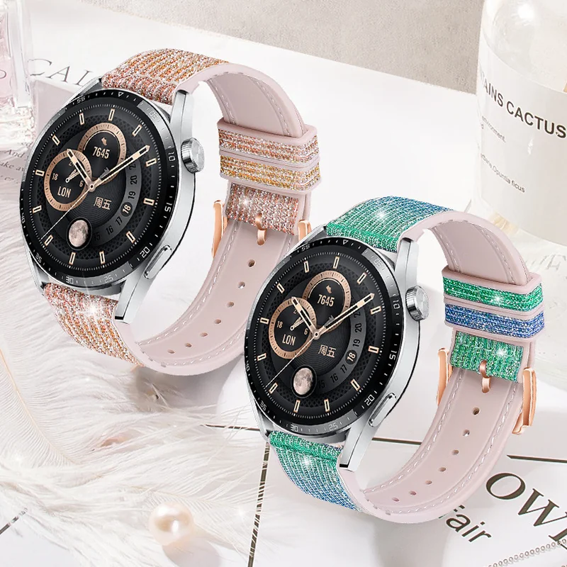 BStrap Glitter remienok na Samsung Galaxy Watch 42mm golden red