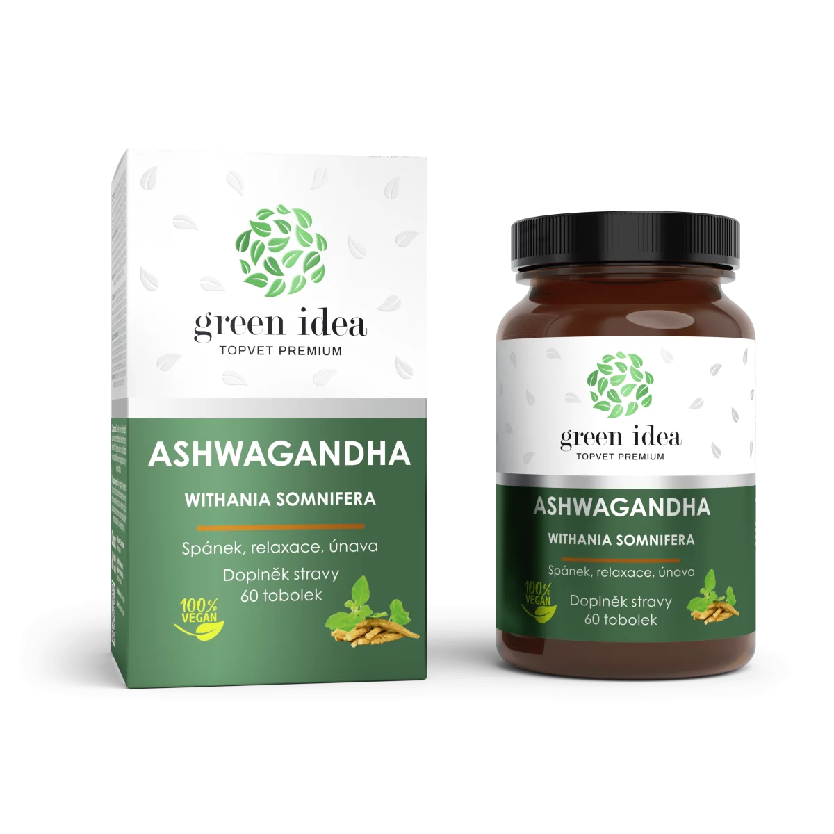 Ashwagandha - 60 kapsúl - Green idea