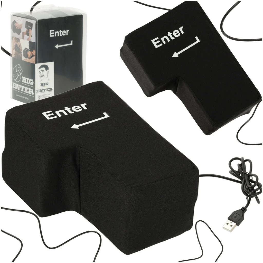 Antistresový vankúš kláves ENTER s USB