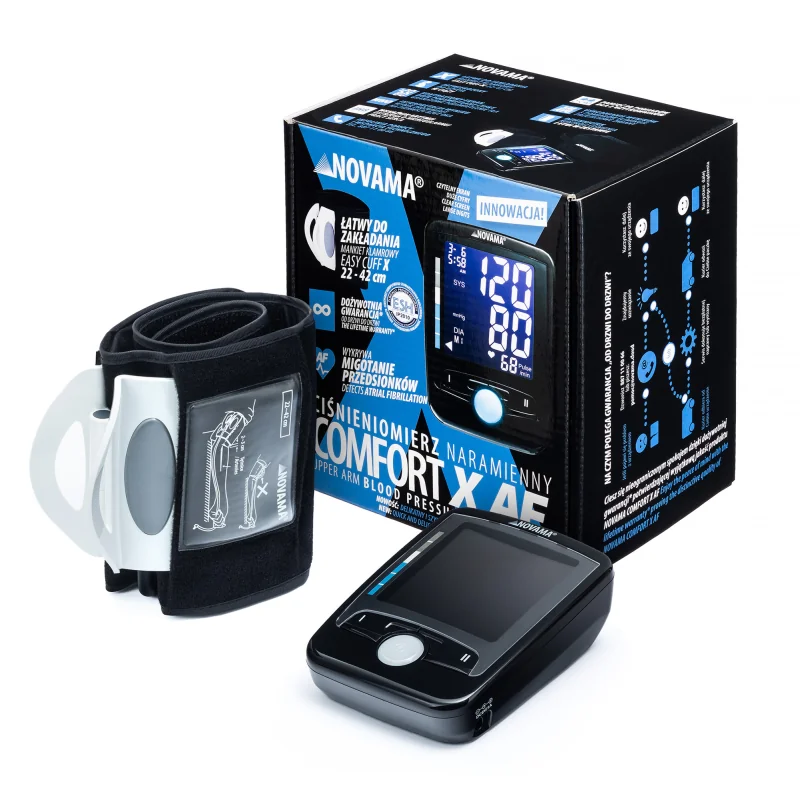 NOVAMA Comfort X AF digitálny tlakomer s detekciou fibrilácie predsiení