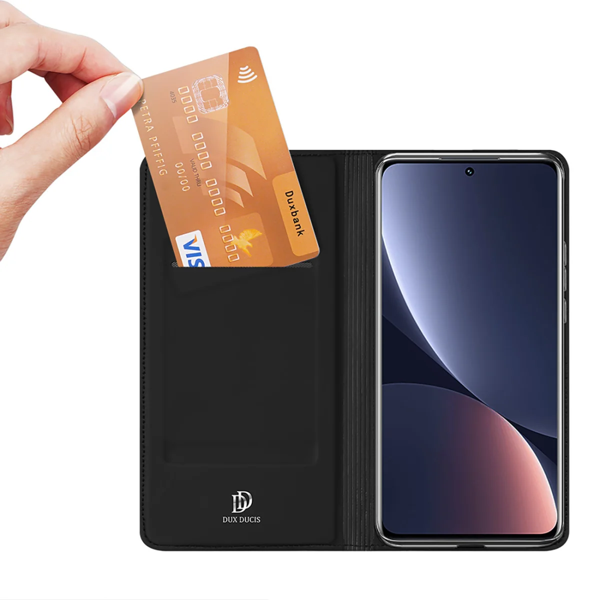 Dux Ducis Skin Pro knižkové kožené puzdro na Xiaomi 13 Pro čierne