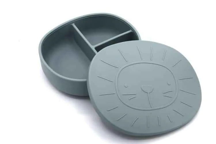 THE COTTON CLOUD Silikónový desiatový box Alfie Jade "Poškodený obal" 1×1 ks, produkt s poškodeným obalom