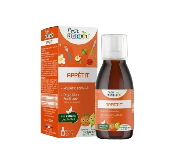 Appetit sirup pre deti pri nechutenstve 1×125 ml, výživový doplnok na podporu trávenia pre deti