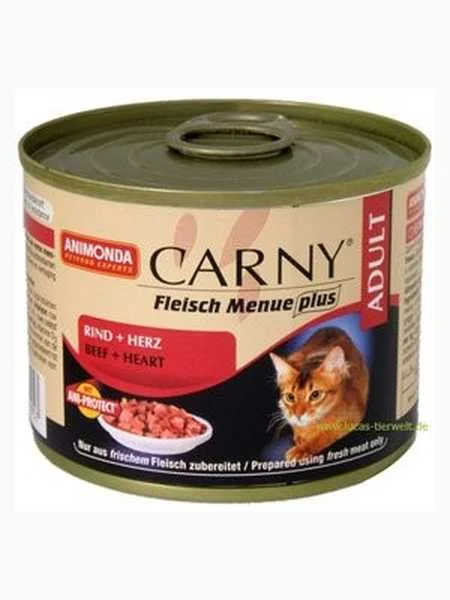 Animonda Carny Konzerva pre mačky Hovädzie+Srdce 200g 1×200 g