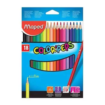 MAPED Ceruzky farebné 2,9 mm 1×18 ks, balenie farebných ceruziek