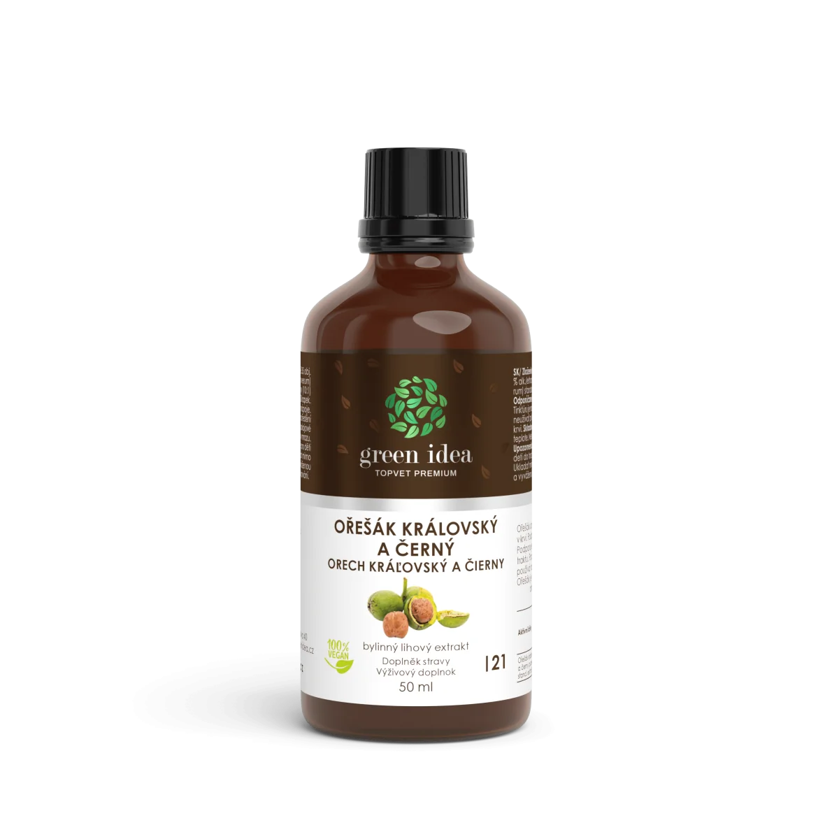Orech kráľovský tinktúra – kvapky 50 ml – Green idea