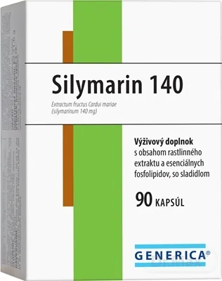 GENERICA Silymarin 140 1×90 cps, výživový doplnok
