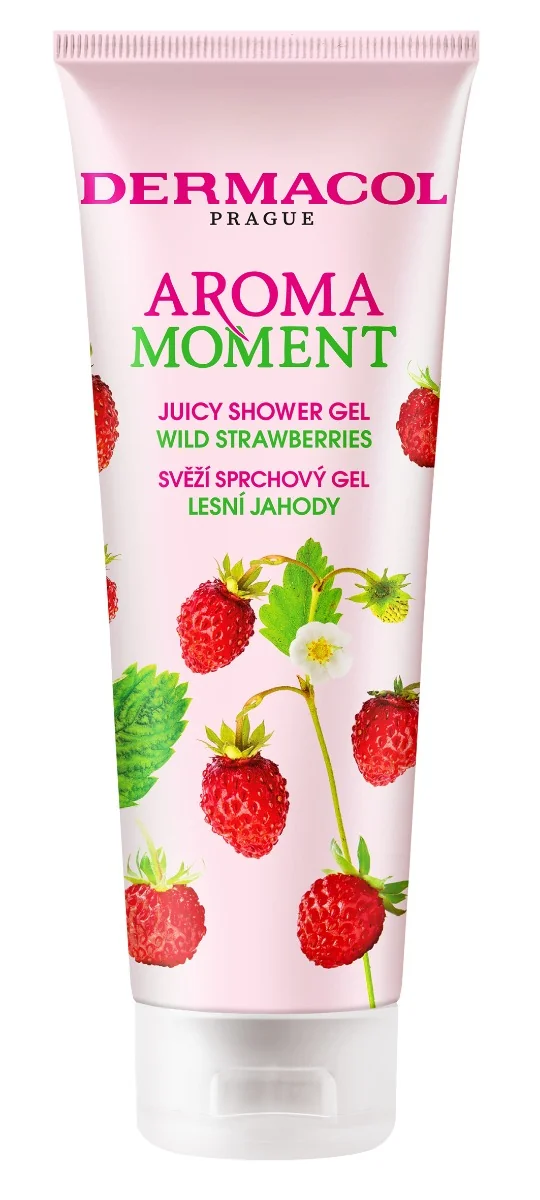 Aroma Moment sprchovací gél Lesná jahoda 1×250 ml, vôňa lesnej jahody