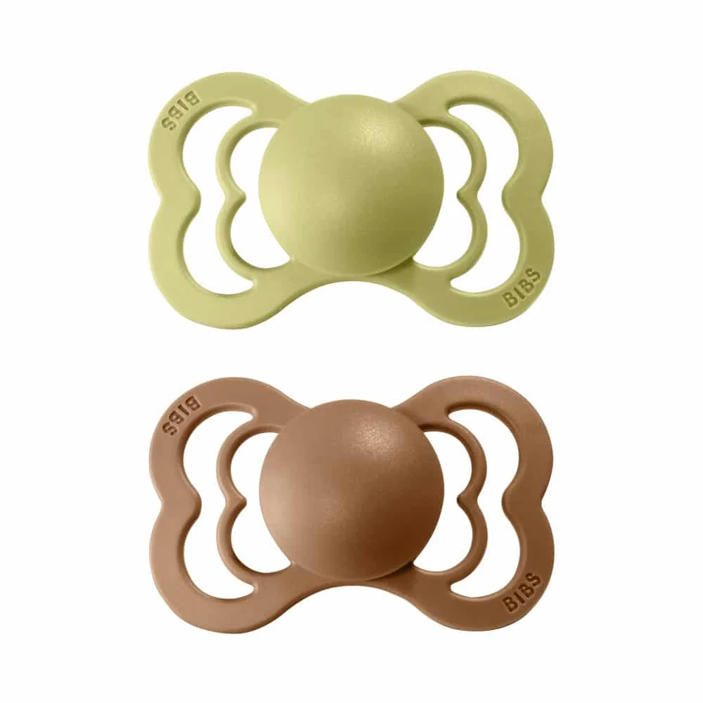 BIBS Supreme cumlíky z prírodného kaučuku 2ks veľkosť 1 - Meadow / Earth