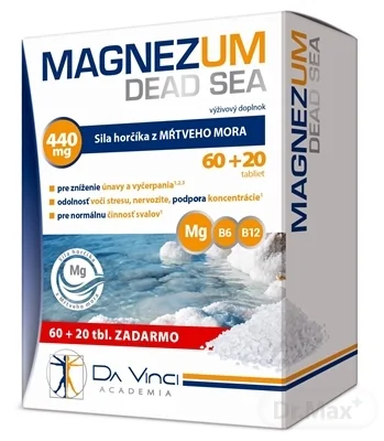 MAGNEZUM DEAD SEA - DA VINCI 1×80 tbl, výživový doplnok