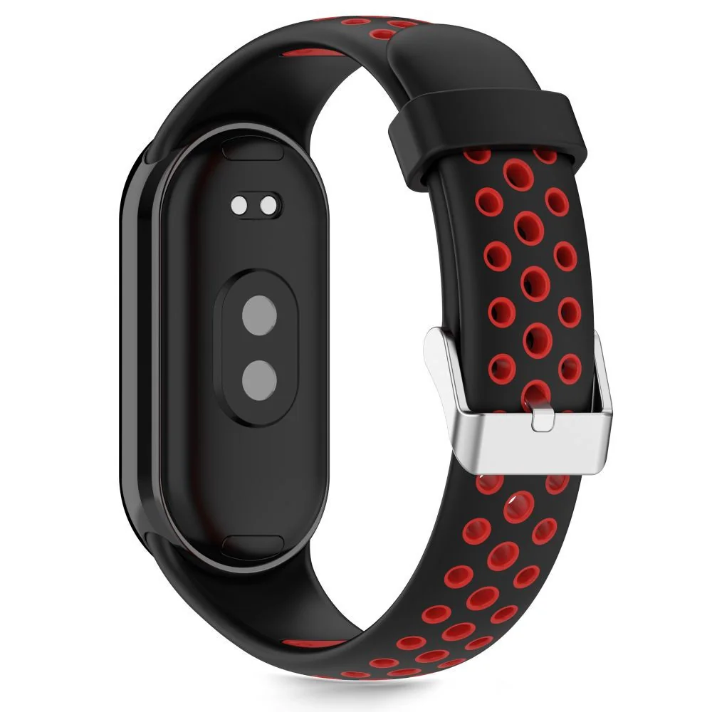 Tech-Protect Iconband Air remienok na Xiaomi Smart Band 8 / 9 / 10, black / red ack / red