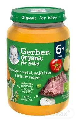 Gerber Organic Mäsovo-zeleninový príkrm 1×190 g, príkrm