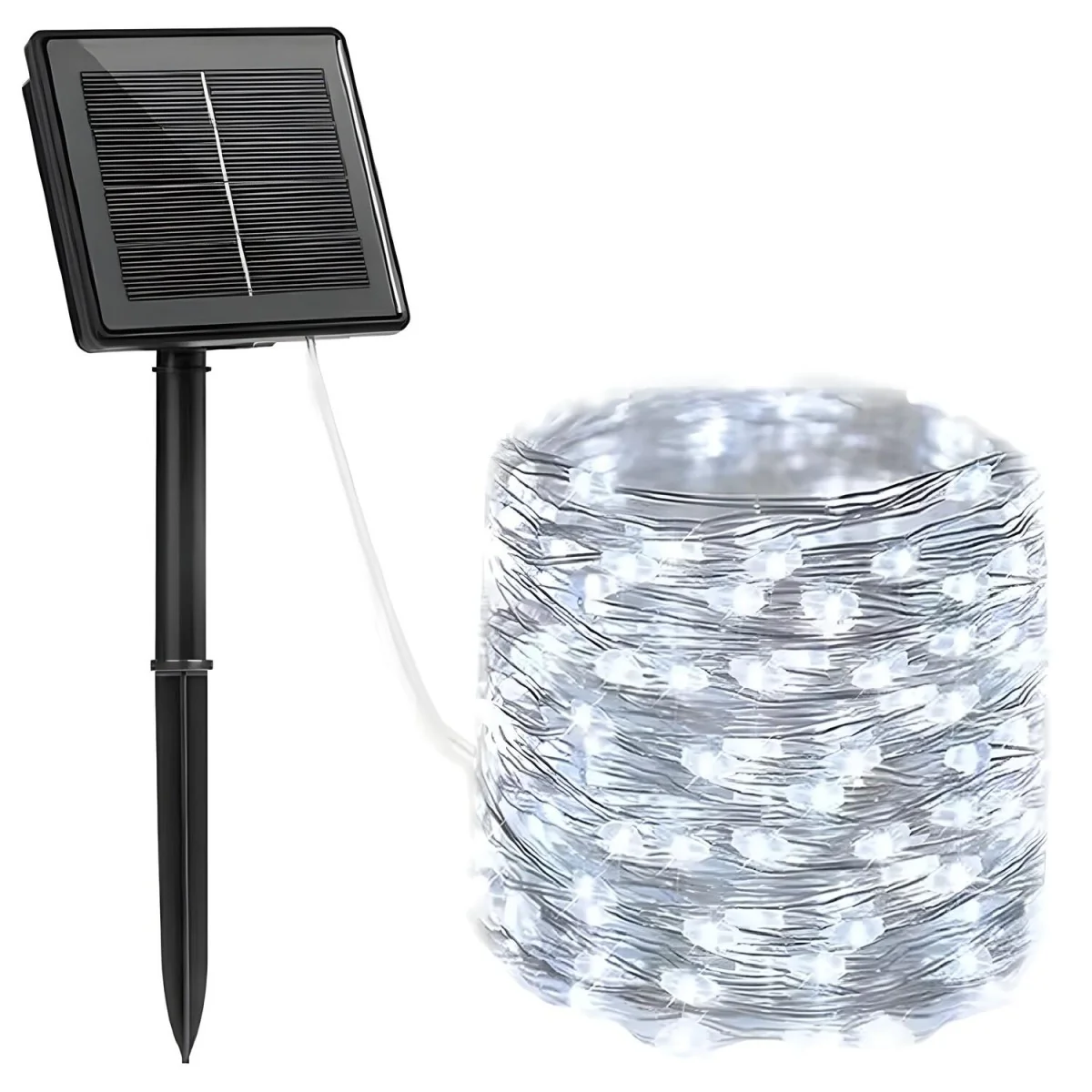 LED svetlá so solárnym panelom