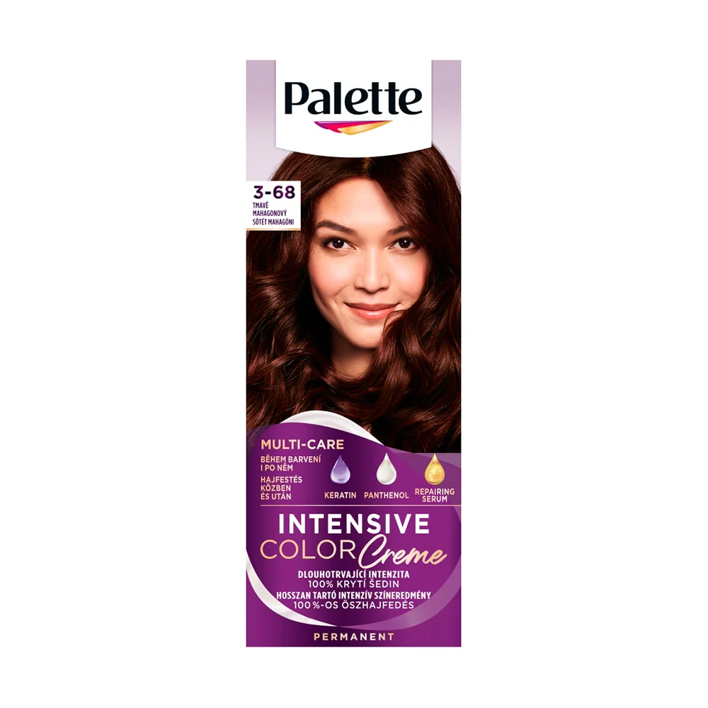 Palette Intensive Color Creme 3-68 Tmavý mahagónový 1×1 ks, farba na vlasy