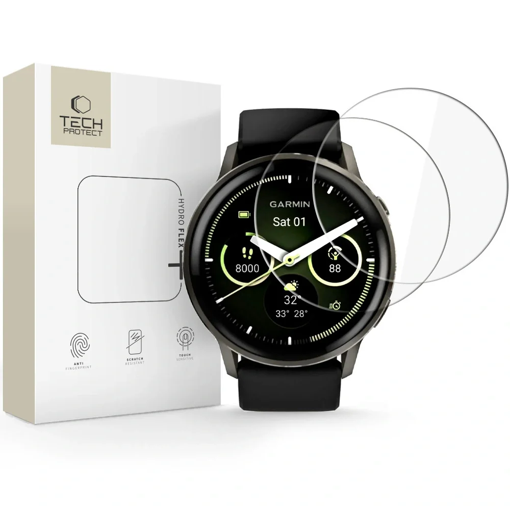 Tech-Protect Hydro Flex 2x ochranné sklo na Garmin Venu 4 (45mm)