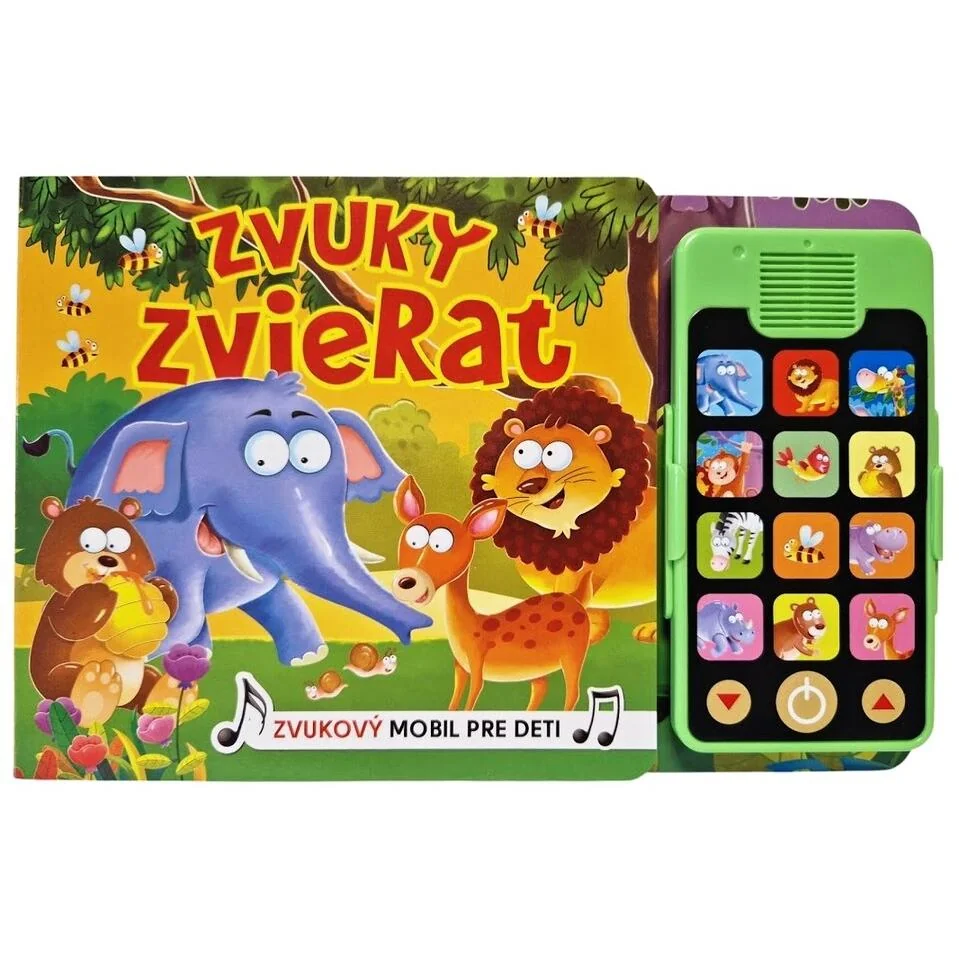 Zvuky zvierat kniha s mobilom
