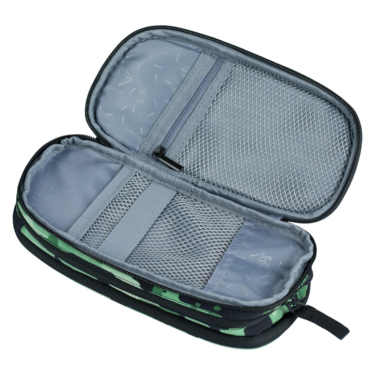 Baagl študentský peračník Etui Green Zelený, jednochlopňový
