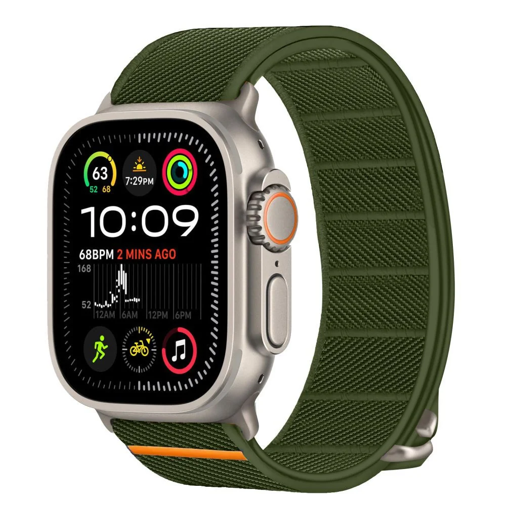Tech-Protect Nylon Slip remienok na Apple Watch 44/45/46/49mm, khaki