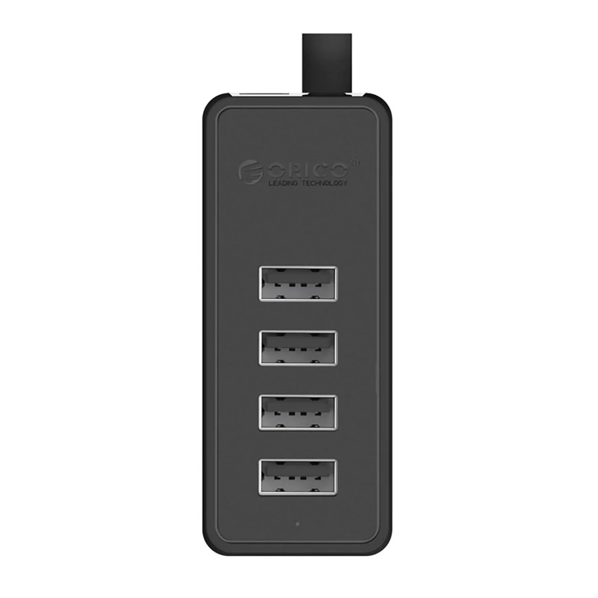 Orico W5P-U2-100 HUB adaptér USB - 4x USB 2.0 / micro USB, čierny