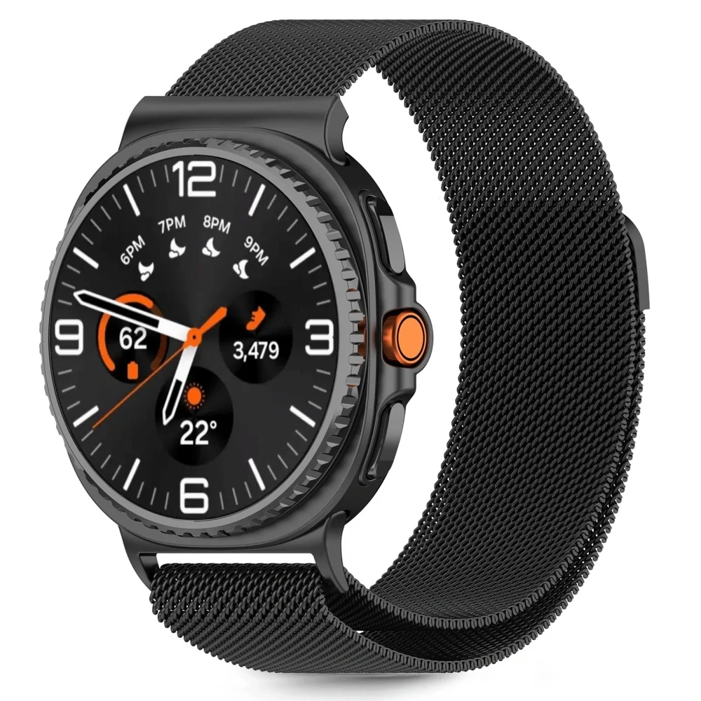 Tech-Protect Milanese remienok na Samsung Galaxy Watch 8 / Classic (40 / 44 / 46mm), black / 44 / 46mm), black