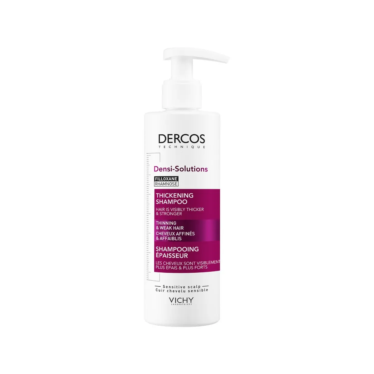 VICHY Dercos Densi-Solutions Zhusťujúci šampón pre rednúce a slabé vlasy 250 ml 1×250 ml, šampón