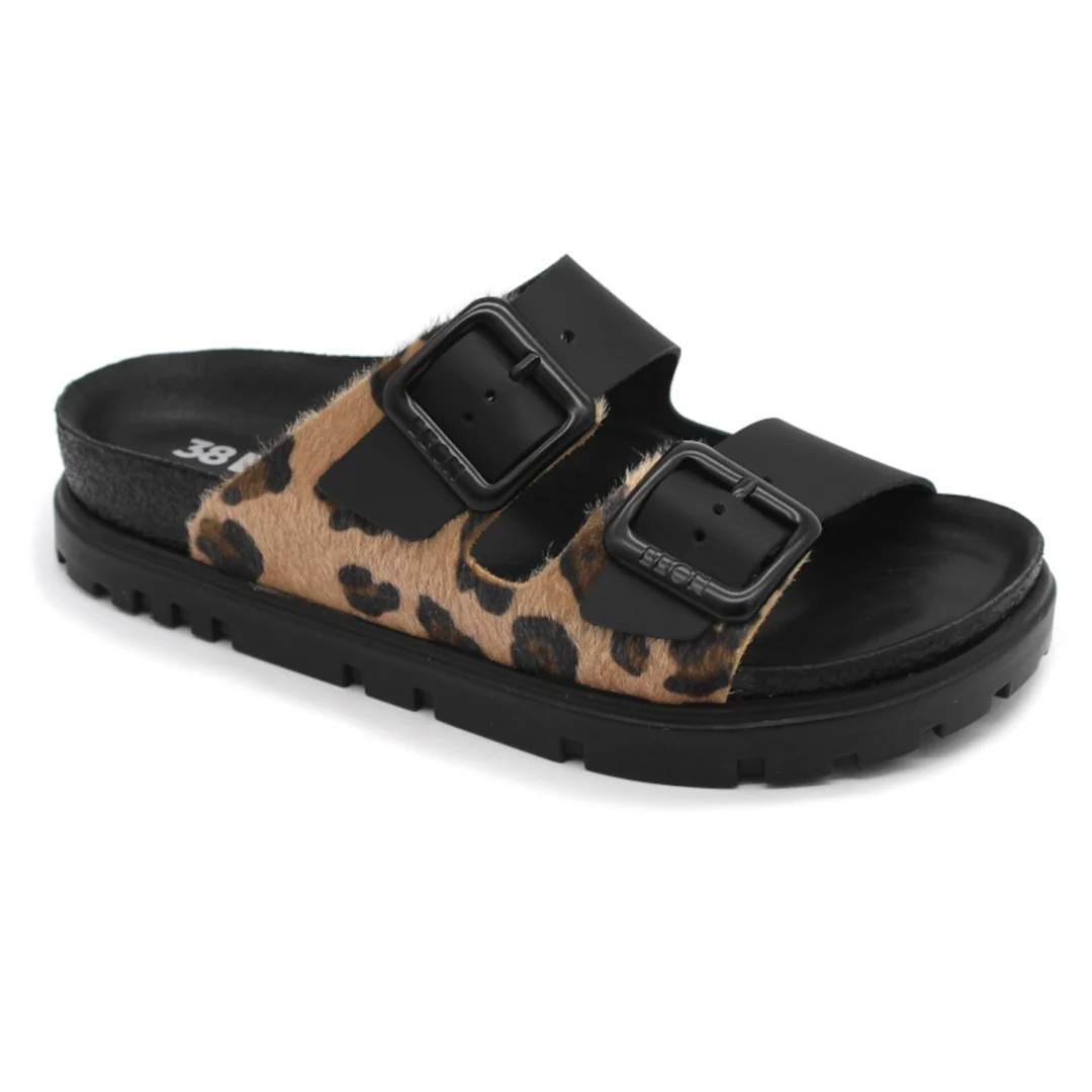 6024 Dámska zdravotná kožená obuv s prackou 40 - 25,5cm, čierna, 3,5 cm