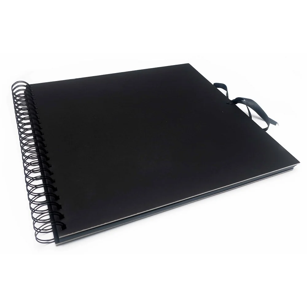 Scrapbook XL, album na fotky, 30 × 30 cm čierny, 40 listov