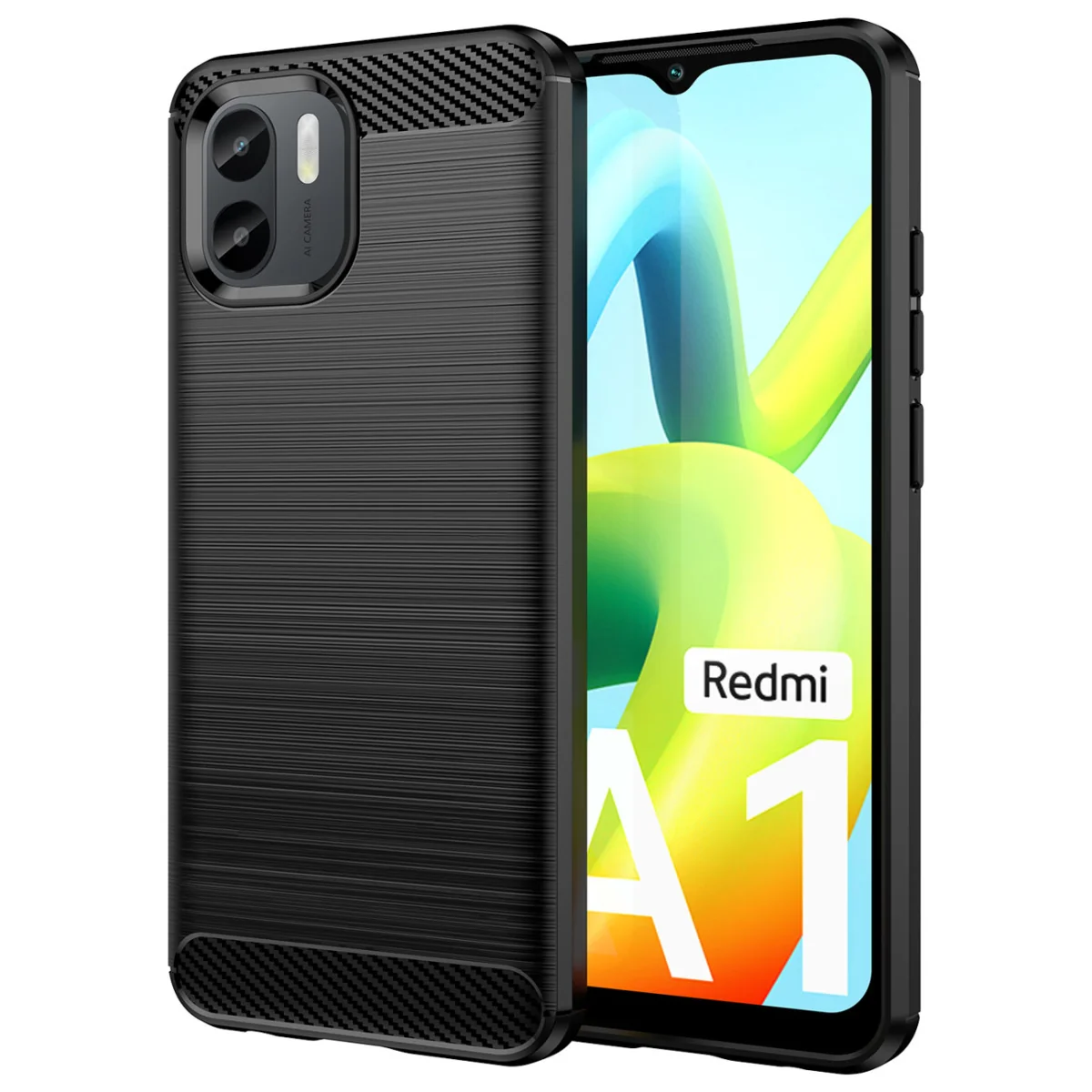 MG Carbon silikónový kryt na Xiaomi Redmi A1 čierny