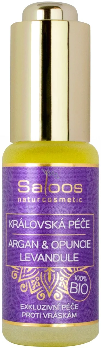 SALOOS Omladzujúci elixír Argán&Opuncia levanduľový 1×20 ml, anti-age pleťová starostlivosť