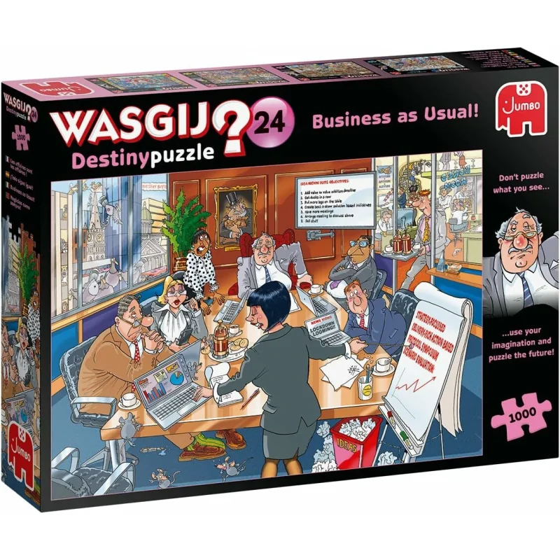 Jumbo Wasgij Original – Business as Usual, puzzle 1000 dielikov