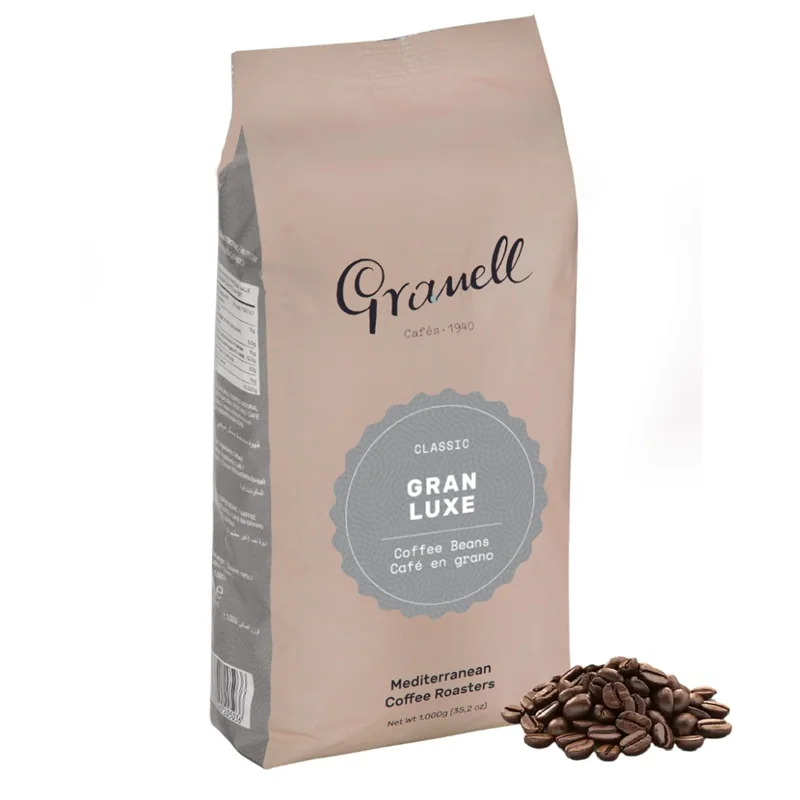 GRANELL Gran Luxe zrnková káva 1000g, 100% Arabica