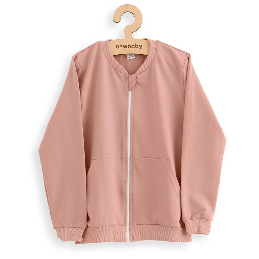 Detská tepláková mikina New Baby Kindergarten pink 128/134,