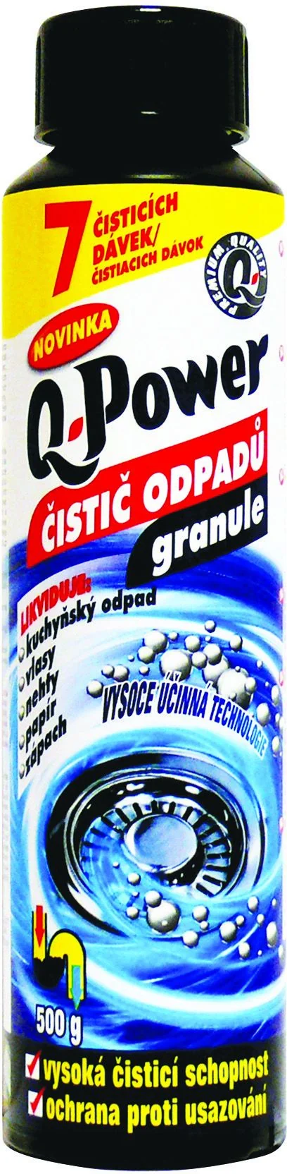 Q Power čistič odpadov 1×500 g, čistič odpadov