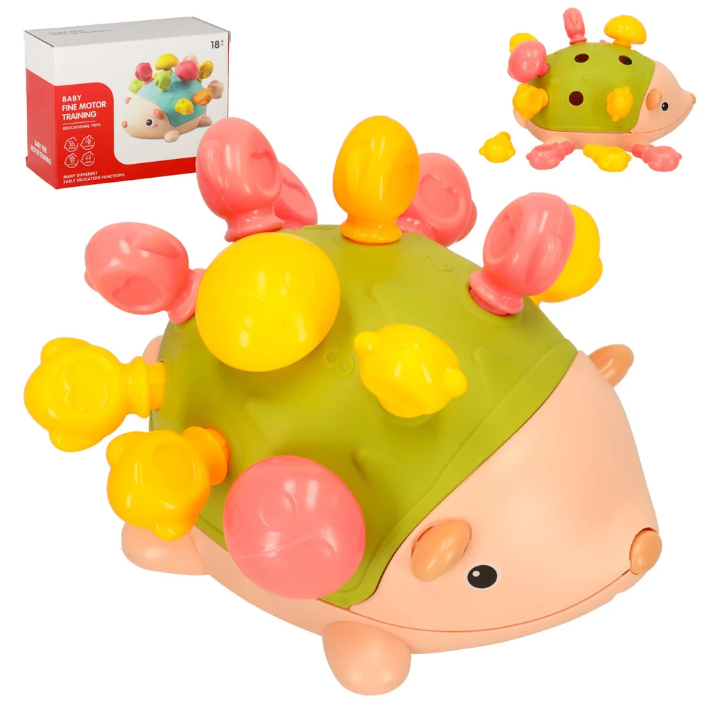 Senzorický ježko Montessori – zelený, 12 hrotov