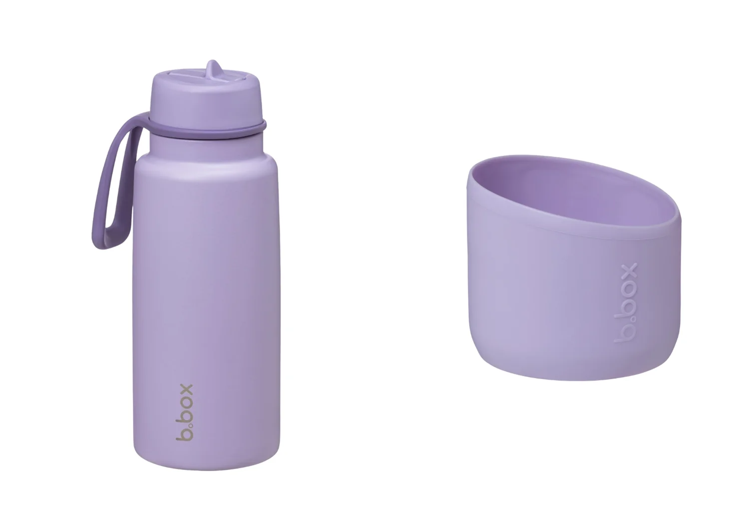 Termofľaša so slamkou 1 l a chránič lilac love