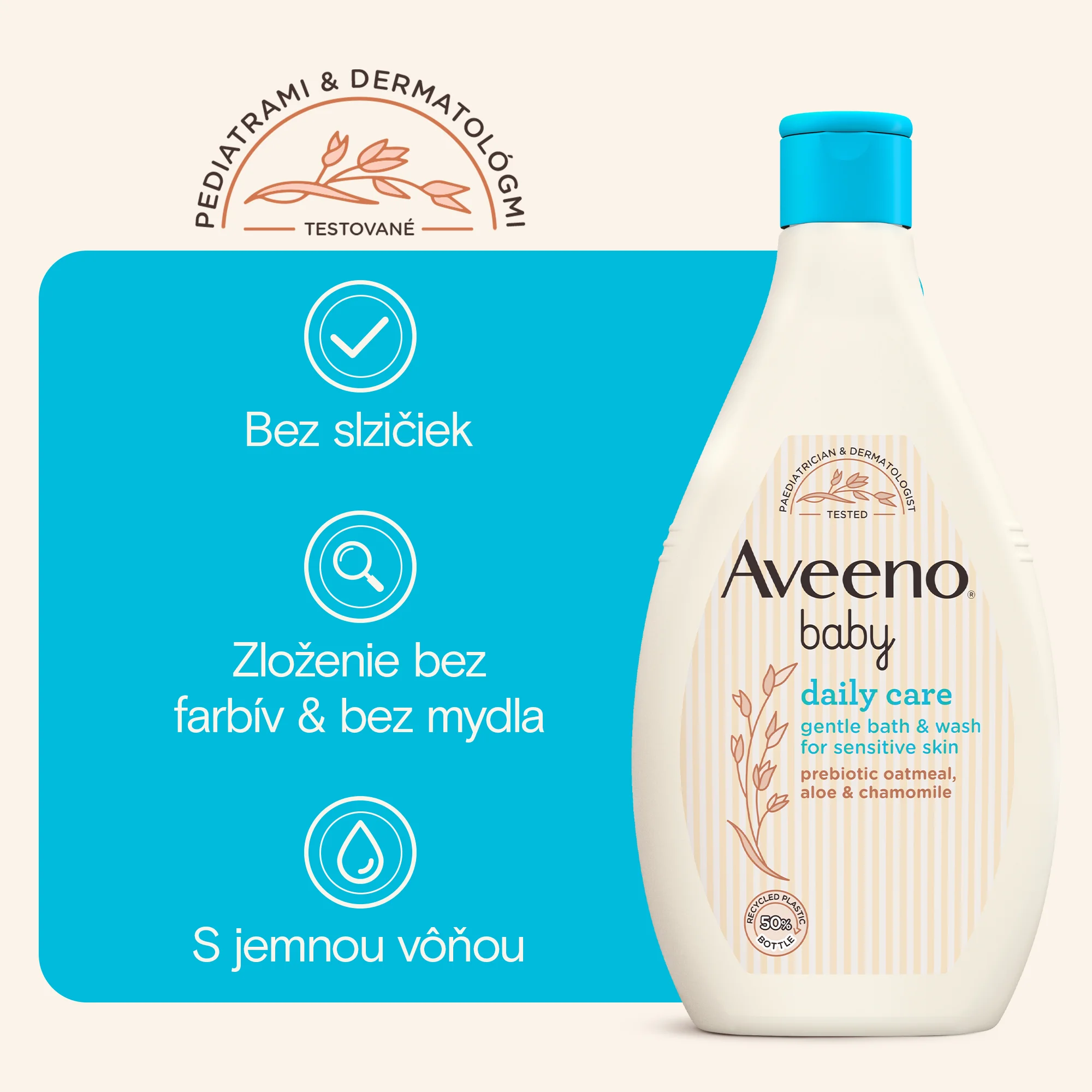 AVEENO® Baby Daily Care Jemný kúpeľ & umývací gél 400 ml